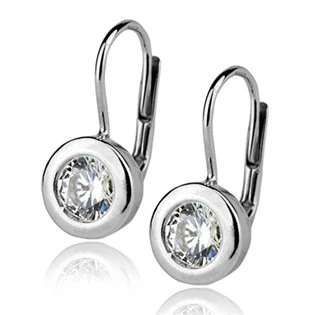 Stříbrné náušnice se zirkonem