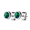 Další: Ocelové náušnice s opály 6 mm > varianta Tmavě zelené