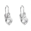 Další: Stříbrné dětské náušnice, čirá srdíčka > varianta Crystal