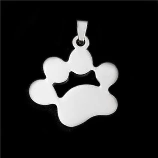 Ocelový přívěšek - PSÍ TLAPKA