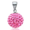 Další: Stříbrný přívěšek koule 10 mm s krystaly Crystals from Swarovski®, Pink