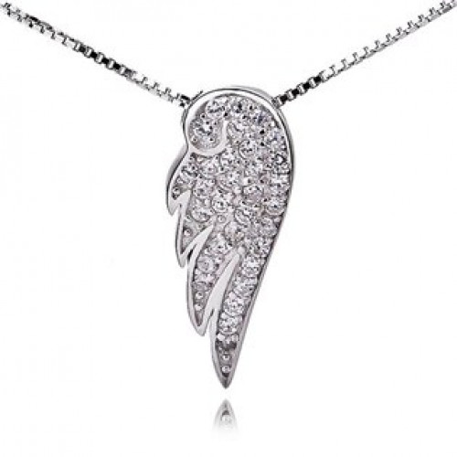 Stříbrný náhrdelník - andělské křídlo