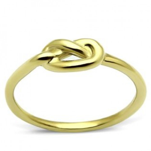 Zlacený ocelový prsten - uzel > varianta 50