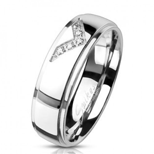 Dámský ocelový prsten > varianta 55
