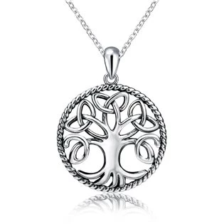Stříbrný náhrdelník strom života