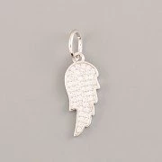 Přívěsek ANDĚLSKÉ KŘÍDLO SE ZIRKONY - Ag925 rhodium