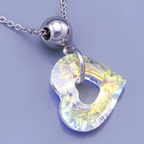 Srdíčko Swarovski Crystal AB 18mm