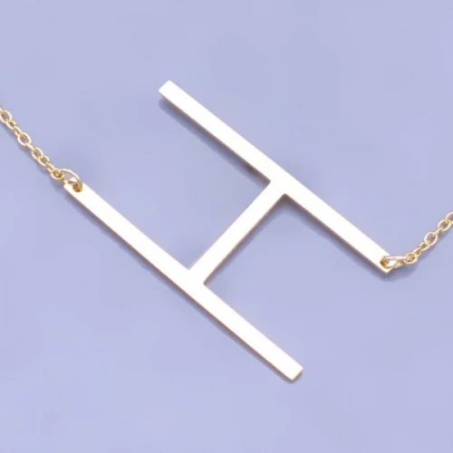 Zlacené písmena z chirurgické oceli > varianta H