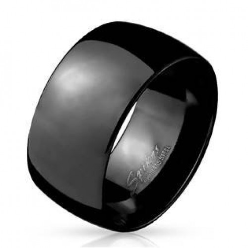 Pánský černý ocelový prsten > varianta 60