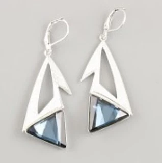 Náušnice MAZE zdobí Delta Swarovski Elements 15mm