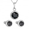 Další: Sada šperků s krystaly Swarovski náušnice, řetízek a přívěsek > varianta Černá