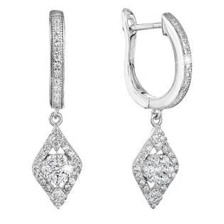 Stříbrné náušnice visací