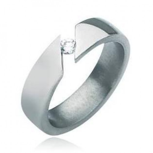 Dámský ocelový prsten > varianta 57