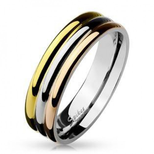 Ocelový prsten, šíře 6 mm > varianta 50