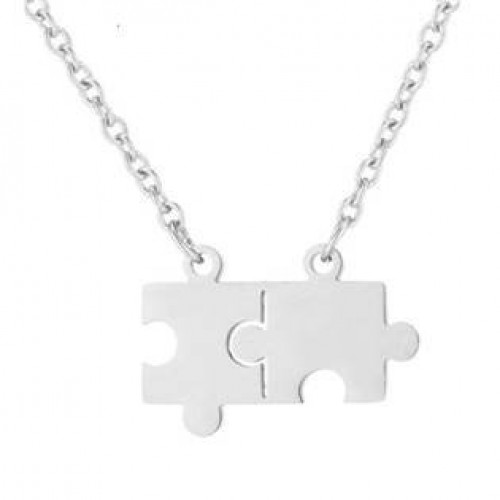 Ocelový náhrdelník - puzzle