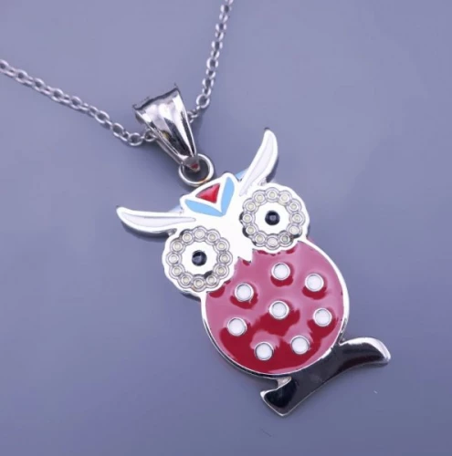 Přívěsek sovička z chirurgické oceli