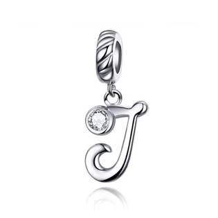 Stříbrný přívěšek korálek - písmeno J > varianta J