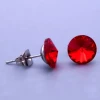 Další: Náušnice z chirurgické oceli Swarovski 8mm - výběr barev > varianta Světle červená