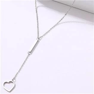 Ocelový náhrdelník se srdíčkem