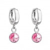 Další: Stříbrné visací náušnice s krystalem Crystals from Swarovski® > varianta Růžová