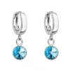 Další: Stříbrné visací náušnice s krystalem Crystals from Swarovski® > varianta aqua