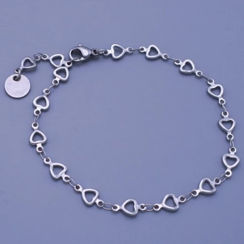 Náramek ze srdíček z chirurgické oceli