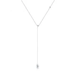 Stříbrný náhrdelník se zavěšenou kuličkou
