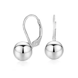 Stříbrné náušnice kuličky 8mm > varianta 8mm