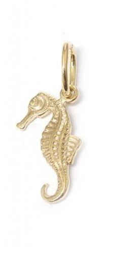 Mořský koník - přívěsek - stříbro 925-1000 zlacený