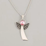 ANDĚL na řetízku zdobí Rivoli Swarovski Elements 6mm