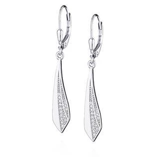 Visací náušnice se zirkony