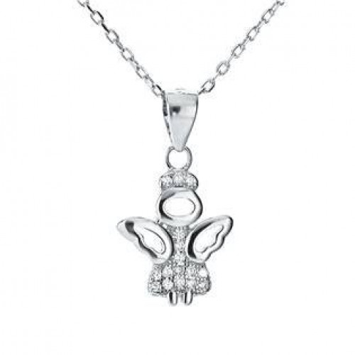 Stříbrný náhrdelník s andílkem