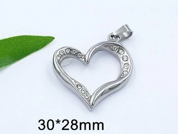 Přívěsek srdce z chirurgické oceli