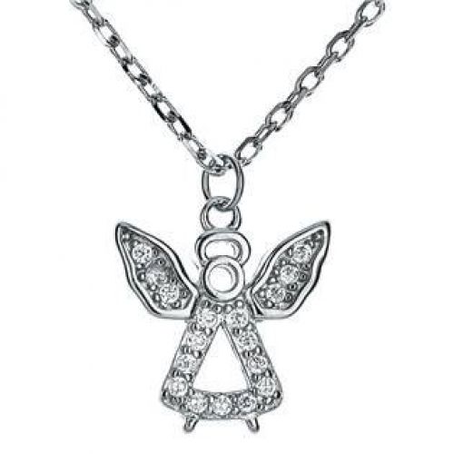 Střibrný náhrdelník andílek