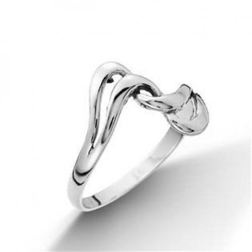 Stříbrný prsten dvojitá vlnka > varianta 50