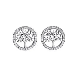 Stříbrné náušnice strom života