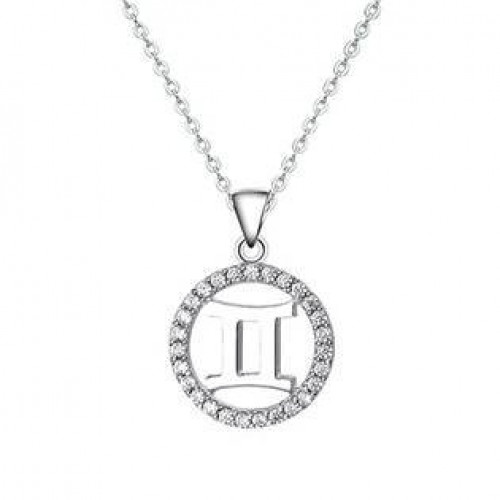 Stříbrný náhrdelník - znamení blíženci > varianta Blíženci
