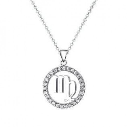 Stříbrný náhrdelník - znamení panna > varianta Panna