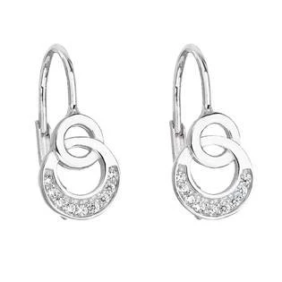 Stříbrné dámské náušnice kroužky