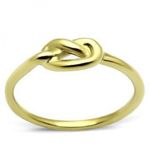 Zlacený ocelový prsten - uzel > varianta 52