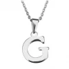 Další: Ocelový řetízek s přívěškem písmen > varianta G