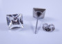 Náušnice Swarovski kostky 8 mm Crystal
