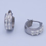 Náušnice z chirurgické oceli kroužky 15mm s perličkami