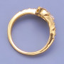 Zlacený prsten z chirurgické oceli vel. 54,57
