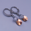 Další: Dětské náušnice z chirurgické oceli se Swarovski krystaly – slzy gold rose