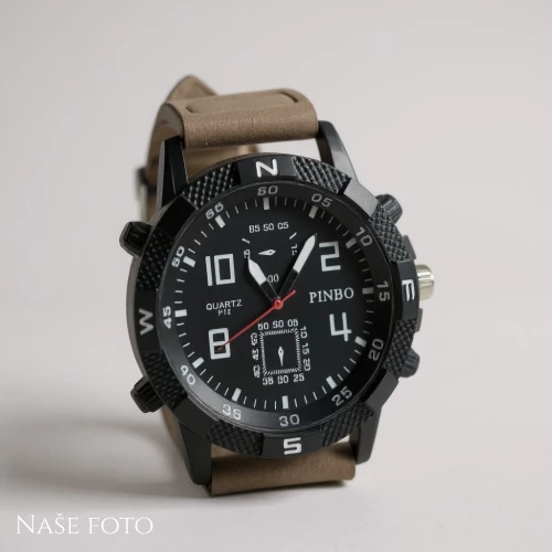 Pánské hodinky PINBO Sport – hnědé