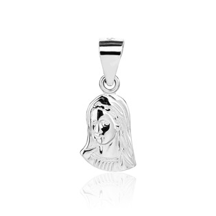 Stříbrný přívěsek madailon Madonka