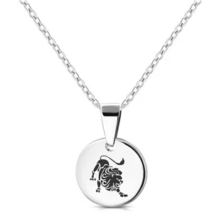 Personalizovaný ocelový náhrdelník znamení horoskopu LEV