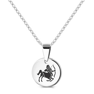 Personalizovaný ocelový náhrdelník znamení horoskopu STŘELEC