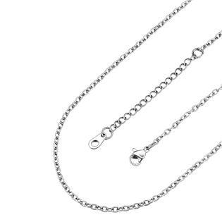 Očkový řetízek, tl. 1,2 mm, délka 45 + 5 cm